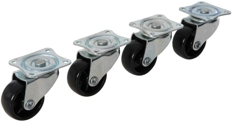 Silverline Light Duty Castors 41mm Plate (4/Pack)