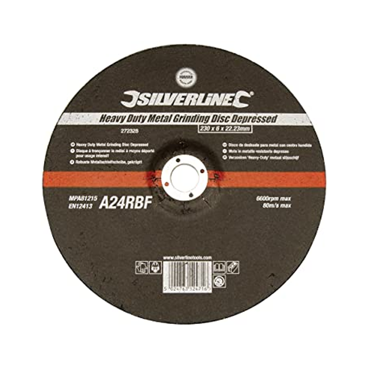 Silverline Stone Grinding Disc (D/C) 6mm x 22.2mm x 115mm