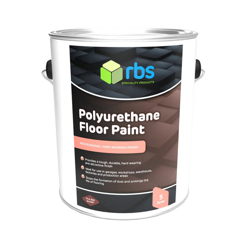 rbs Polyurethane Floor Paint Tile Red 5ltr